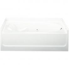 Sterling Plumbing 76101120-0 - Ensemble, Series 7610, 60'' x 36'' 6 Jet Whirlpool Bath - Right-hand Drain