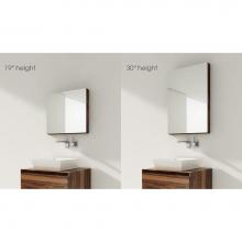 Wet Style M3430ME-REC-26 - Furniture ''M'' - Recessed Mirrored Cabinet 34 X 30 Height - Lacquer Apollo Wh