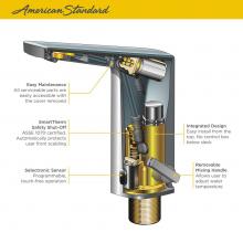 American Standard 702B215.295 - Paradigm® Selectronic® Touchless Faucet, Base Model With Above-Deck Mixing, 1.5 gpm/5.7