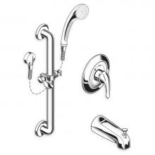 American Standard 1662SG225.002 - COMM SHOWER SYS, 2.5 GPM, SLIDE-GRAB