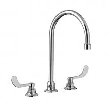 American Standard 6540277.002 - Monterrey® 8-Inch Widespread 8-inch Reach Gooseneck Faucet With Wrist Blade Handles 0.5 gpm/1