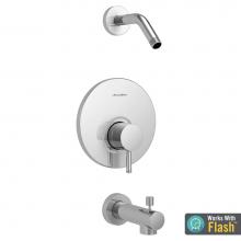 American Standard TU064502WDXH.002 - Serin® Tub and Shower Trim Kit, Double Ceramic Pressure Balance Cartridge With Lever Handle