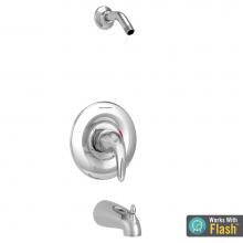 American Standard TU385502WDXH.002 - Reliant 3 PB Bath/Shower Trim W/ PB Cartridge Less Showerhead