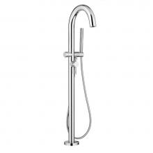 American Standard 2064951.002 - CONTEMP ROUND FLR MNT TUB FILLER W