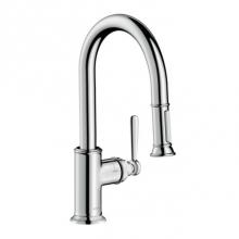 Axor 16584001 - AXOR Montreux Prep Kitchen Faucet 2-Spray Pull-Down, 1.75 GPM in Chrome