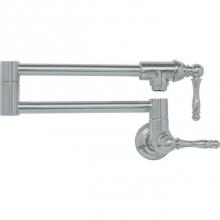 Franke PF3380 - Farm House Pot Filler Wall Mount Satin Nickel