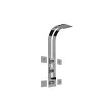 Graff GE3.100A-LM31S-PC-T - Solar Square Thermostatic Ski Shower Set w/Body Sprays (Trim)