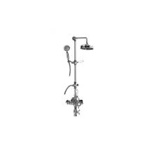 Graff CD4.11-LC1S-WT - Adley Traditional Exposed Thermostatic Tub and Shower System - w/Metal Handshower Handle