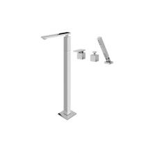 Graff G-3753-LM31-BNi - Solar Floor-Mounted Tub Filler w/Deck Mounted Handshower & Diverter