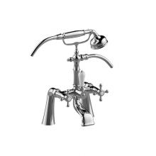 Graff G-3893-C2-BNi - Adley Exposed Deck-Mounted Tub Filler w/Handshower Set