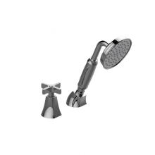 Graff G-6856-C15B-SN-T - Finezza DUE Deck-Mounted Handshower & Diverter Set w/Cross Handle (Trim)