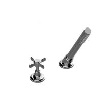 Graff G-6955-C16B-SN-T - Camden Deck-Mounted Handshower & Diverter Set w/Cross Handle (Trim)