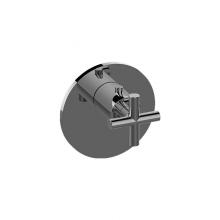 Graff G-8037-C17E-PC/MBK-T - M.E./Terra Round M-Series Thermostatic Valve Trim Plate with Handle