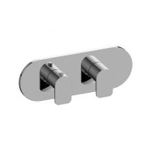 Graff G-8047H-LM42E0-BNi-T - Sento Round M-Series Valve Trim with Two Handles (Horizontal Orientation)