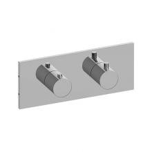 Graff G-8048H-RH0-VBB-T - M.E. Square M-Series Valve Trim with Two Handles (Horizontal Orientation)