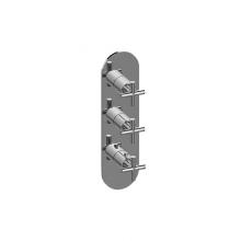 Graff G-8056-C17E0-PC/MBK-T - M.E./Terra Round M-Series Valve Trim with Three Handles