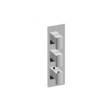 Graff G-8057-LM36E0-PC-T - Sade/Targa Square M-Series Valve Trim with Three Handles