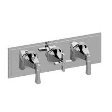 Graff G-8078H-2L1C-MBK-T - Finezza UNO M-Series Valve Trim with Three Handles (Horizontal Orientation)