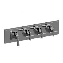 Graff G-8079H-1L3C-WT-T - Finezza UNO M-Series Valve Trim with Four Handles (Horizontal Orientation)