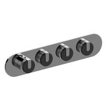 Graff G-8084H-___E0-L1__-PC-T - M-Series Round 4-Hole Trim Plate with MOD+ Handles (Horizontal Installation)