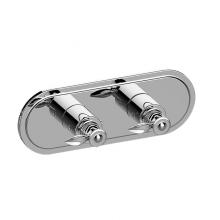 Graff G-8086H-LM14E0-BK-T - Topaz Traditional M-Series Valve Trim with Two Handles (Horizontal Orientation)