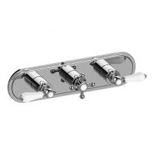 Graff G-8087H-ALC1C2-WT-T - Adley Traditional M-Series Valve Trim with Three Handles (Horizontal Orientation)