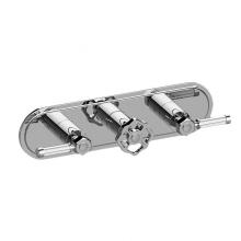 Graff G-8087H-ALM56C18-SN-T - Vintage Traditional M-Series Valve Trim with Three Handles (Horizontal Orientation)