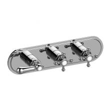 Graff G-8087H-LM34C2-WT-T - Adley Traditional M-Series Valve Trim with Three Handles (Horizontal Orientation)