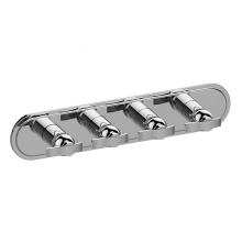 Graff G-8088H-LM20E0-WT-T - Bali Traditional M-Series Valve Trim with Four Handles (Horizontal Orientation)