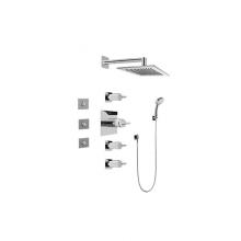 Graff GC1.132A-C14S-PC-T - Contemporary Square Thermostatic Set w/Body Sprays & Handshower ( Trim Only)