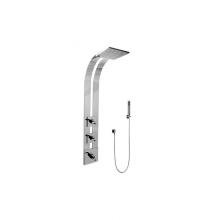 Graff GE2.020A-C9S-PC-T - Square Thermostatic Ski Shower Set w/Handshowers (Trim Only)