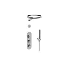 Graff GL3.029WT-LM42E0-MBK - M-Series Thermostatic Set w/Ametis Ring, Handshower & Diverter Valve (Rough & Trim)