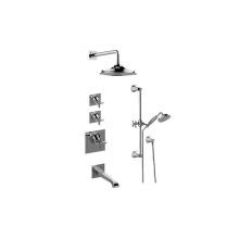 Graff GP3.M12ST-C15E0-PC - M-Series Thermostatic Shower System Tub and Shower with Handshower (Rough & Trim)