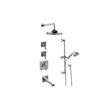 Graff GR3.M12ST-LM47E0-PC - M-Series Thermostatic Shower System - Tub and Shower with Handshower (Rough & Trim)