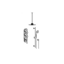 Graff GT3.041WB-LM56C18-PC/BK-T - M-Series Thermostatic Shower System - Shower with Handshower (Trim Only)