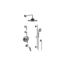 Graff GT3.K12ST-LM48E0-PC - M-Series Thermostatic Shower System - Tub and Shower with Handshower (Rough & Trim)