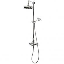 Victoria And Albert STA-20-UB - Thermostatic wall mounted shower mixer with handheld attachment. Unlacquered