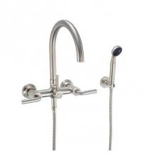 California Faucets 0906-30.18-MOB - Industrial Wall Mount Tub Filler