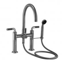 California Faucets 1008-80.20-MOB - Industrial Deck Mount Tub Filler