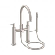 California Faucets 1108-E5.20-RBZ - Contemporary Deck Mount Tub Filler