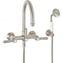 California Faucets 1306-61.18-PC - Traditional Wall Mount Tub Filler - Arc Spout