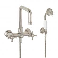 California Faucets 1406-67.18-PC - Traditional Wall Mount Tub Filler