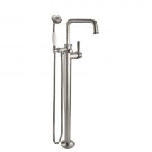 California Faucets 1411-H48X.18-PC - Traditional Single Hole Floor Mount Tub Filler - Quad Spout