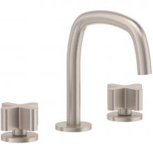 California Faucets 3802XZB-PC - 8'' Widespread Lavatory Faucet with ZeroDrain - Quad Arc Spout