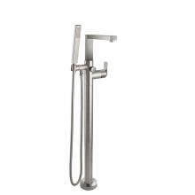 California Faucets 7711-E3.20-RBZ - Modern Single Hole Floor Mount Tub Filler