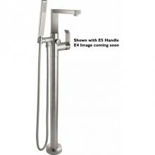 California Faucets 7711-HE4.18-PC - Modern Single Hole Floor Mount Tub Filler