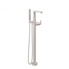 California Faucets 7711-H37.18-PC - Modern Single Hole Floor Mount Tub Filler