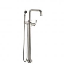 California Faucets 8511.18-RBZ - Steampunk Single Hole Floor Mount Tub Filler - Low Quad Spout