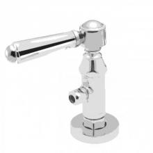 California Faucets 9000-33-MIDX-PC - Deluxe Angle Stop with Flange and Decorative Handle