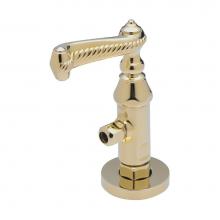 California Faucets 9001-62-PC - Deluxe Angle Stop with Flange and Decorative Handle